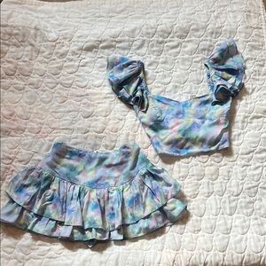 Cake for Dinner Ruffled Mini Dress separates set xs